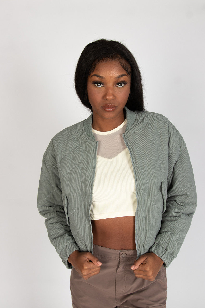 Quilted Corduroy Bomber Jacket – Ragstock