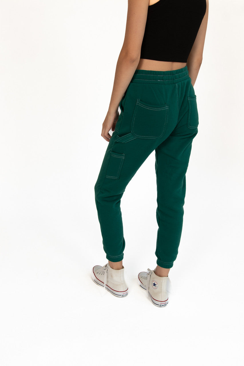 Botanical Green Carpenter Joggers