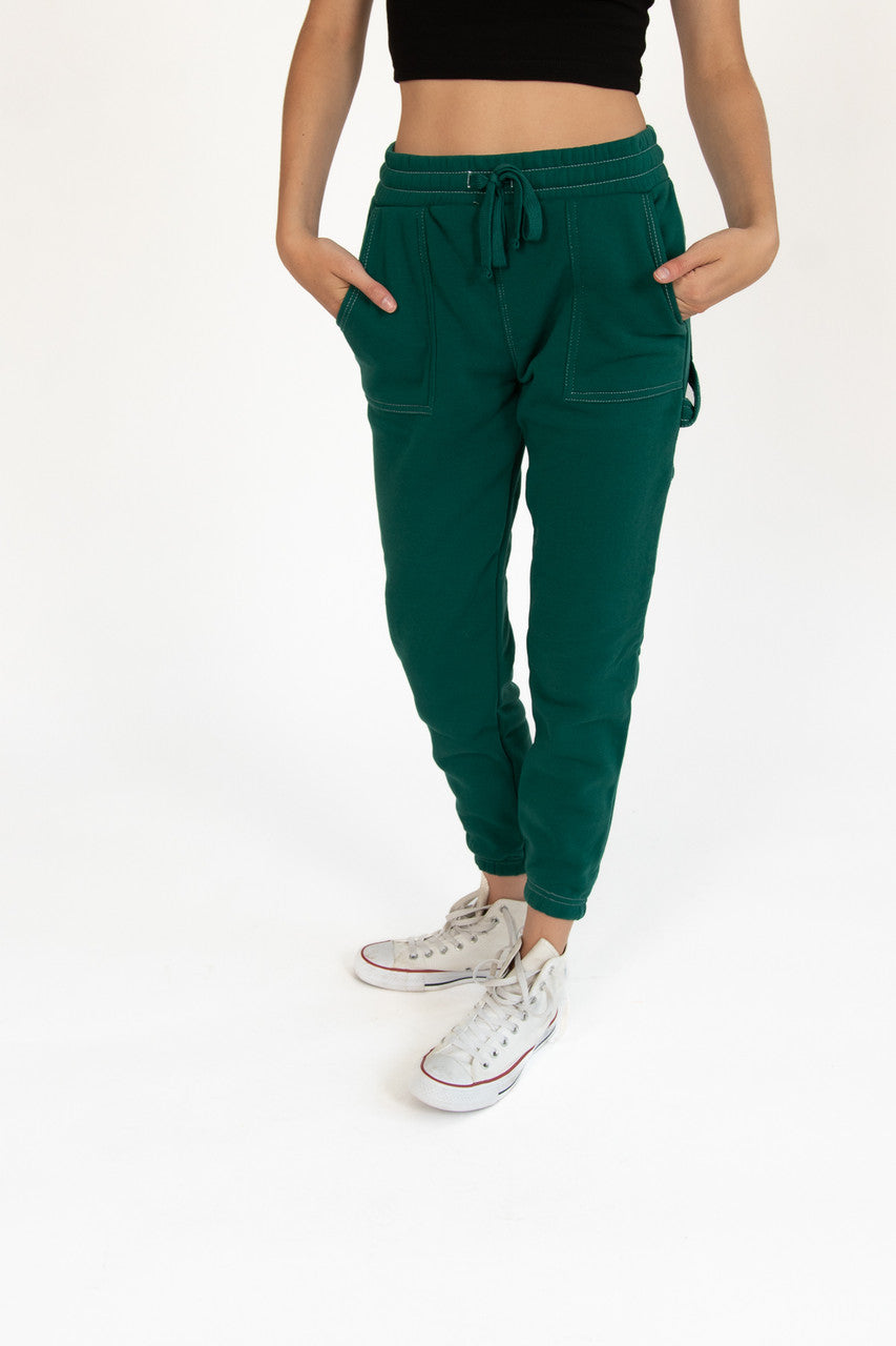 Botanical Green Carpenter Joggers