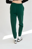 Dark Green Celestial Patch Sweatpants