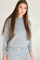Drawstring Crop Sweatshirt