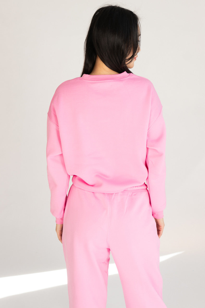 Drawstring Crop Sweatshirt
