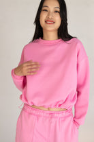 Drawstring Crop Sweatshirt