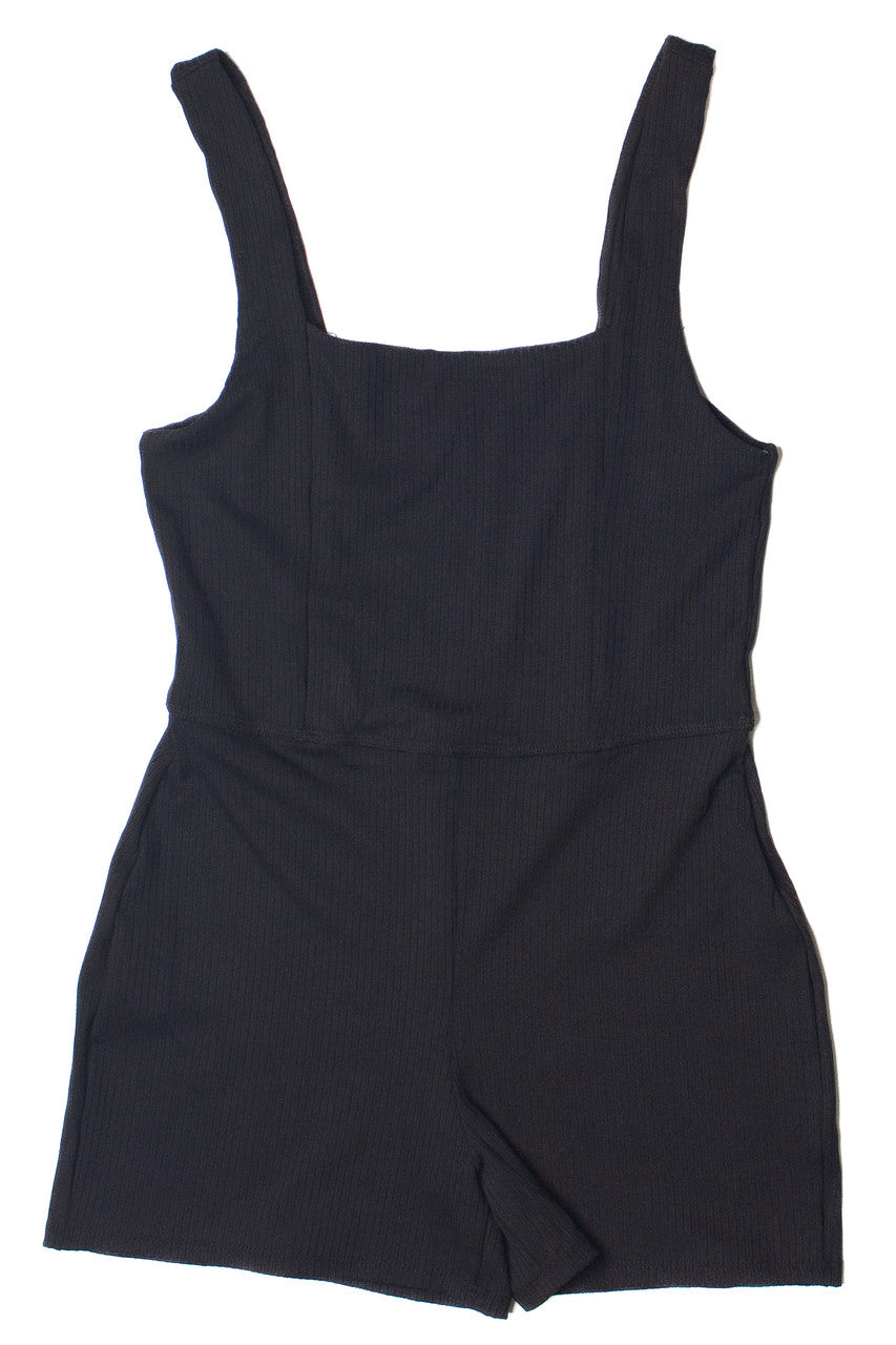 Square Neck Biker Romper