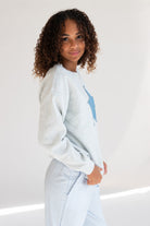 Denim Star Patch Sweatshirt