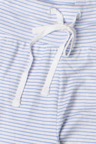 Blue Pinstripe Wide Leg Lounge Pants
