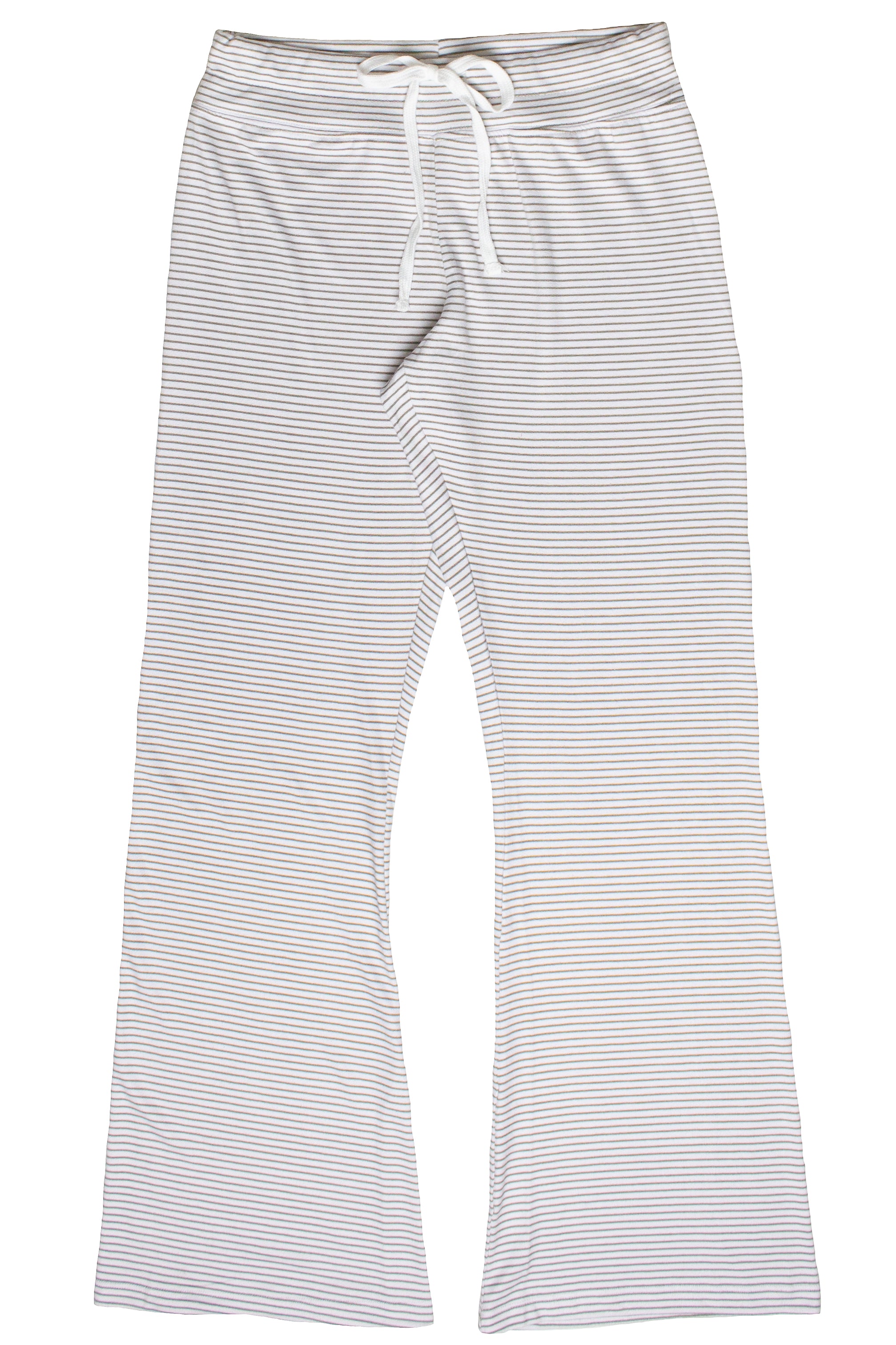 Pinstripe Wide Leg Lounge Pants - Sage
