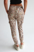 Fleece Lined Woodland Camo Cargo Joggers