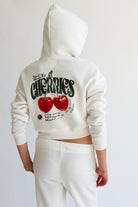 Cherries Cropped Hoodie