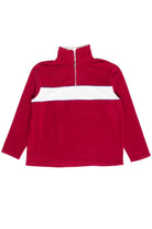 Polar Fleece Quarter Zip Sweatshirt - Red