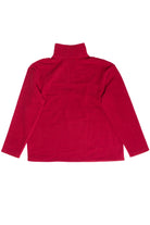 Polar Fleece Quarter Zip Sweatshirt - Red