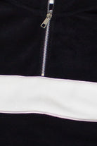 Polar Fleece Quarter Zip Sweatshirt - Black
