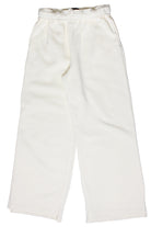 Rolled Top Wide Leg Sweatpants - Ivory