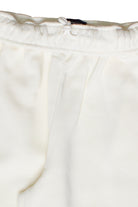Rolled Top Wide Leg Sweatpants - Ivory