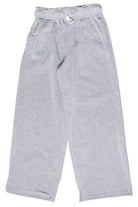 Rolled Top Wide Leg Sweatpants - Gray