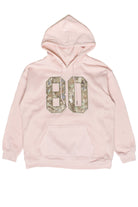 Woodland Print Patch Hoodie - Pink