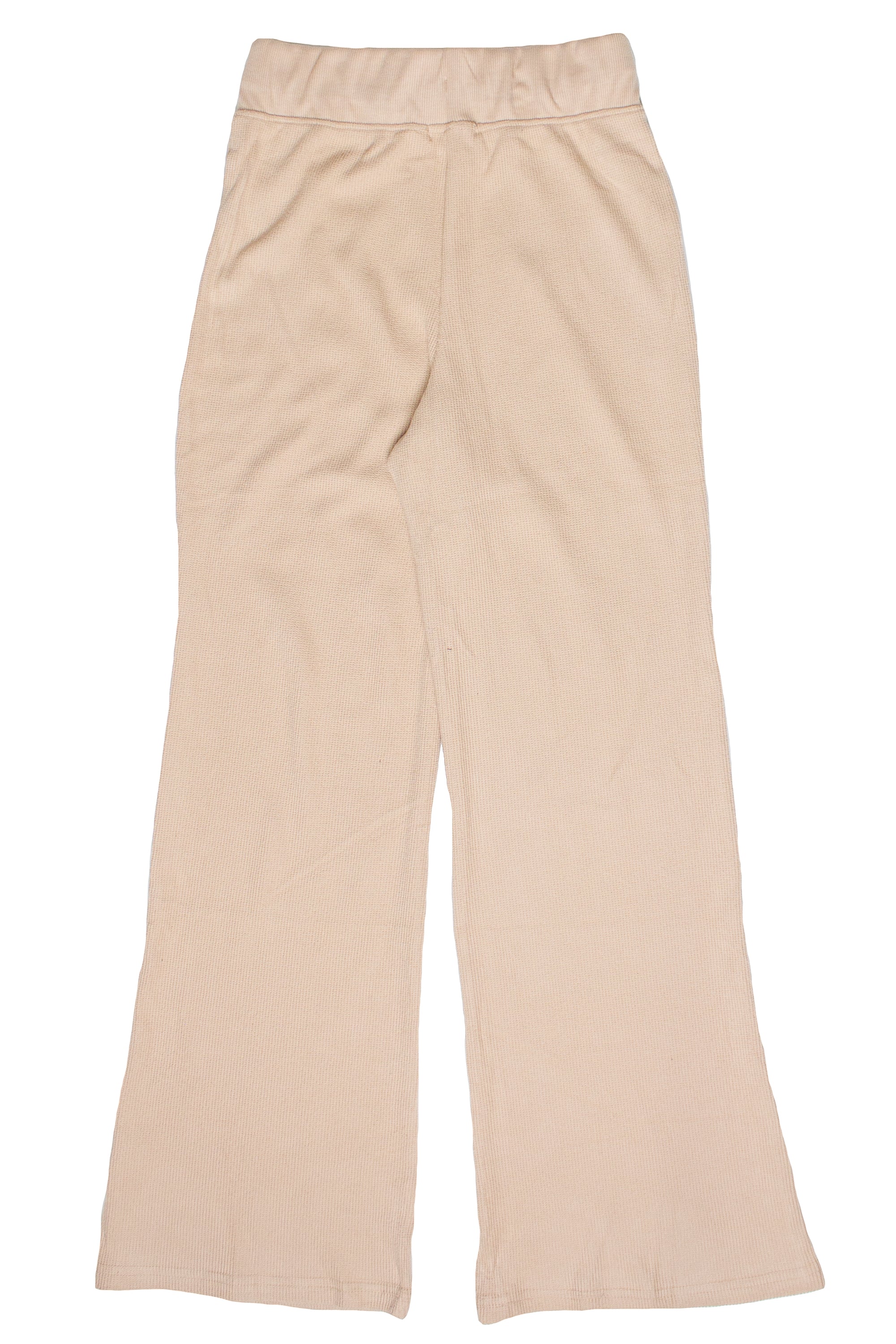 Waffle Knit Lounge Pants - Beige