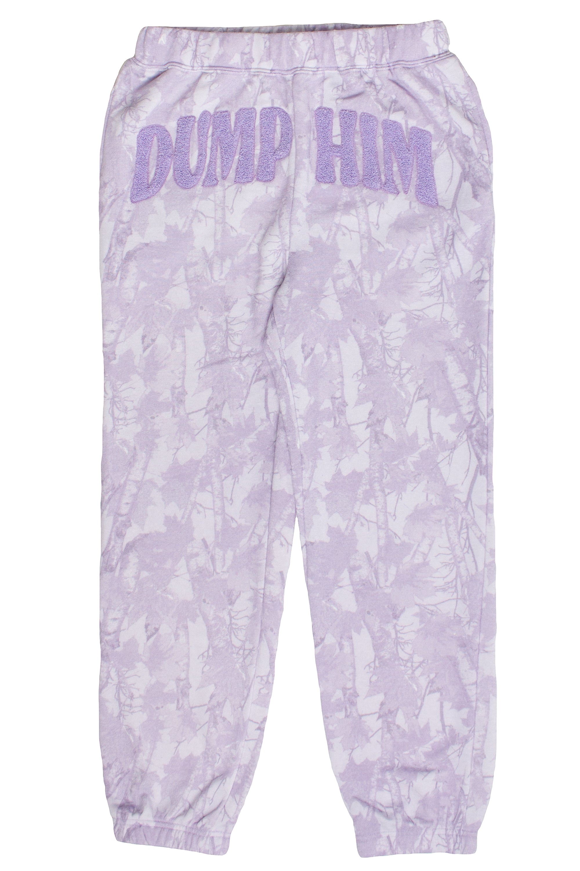 Dump Him Woodland Print Joggers