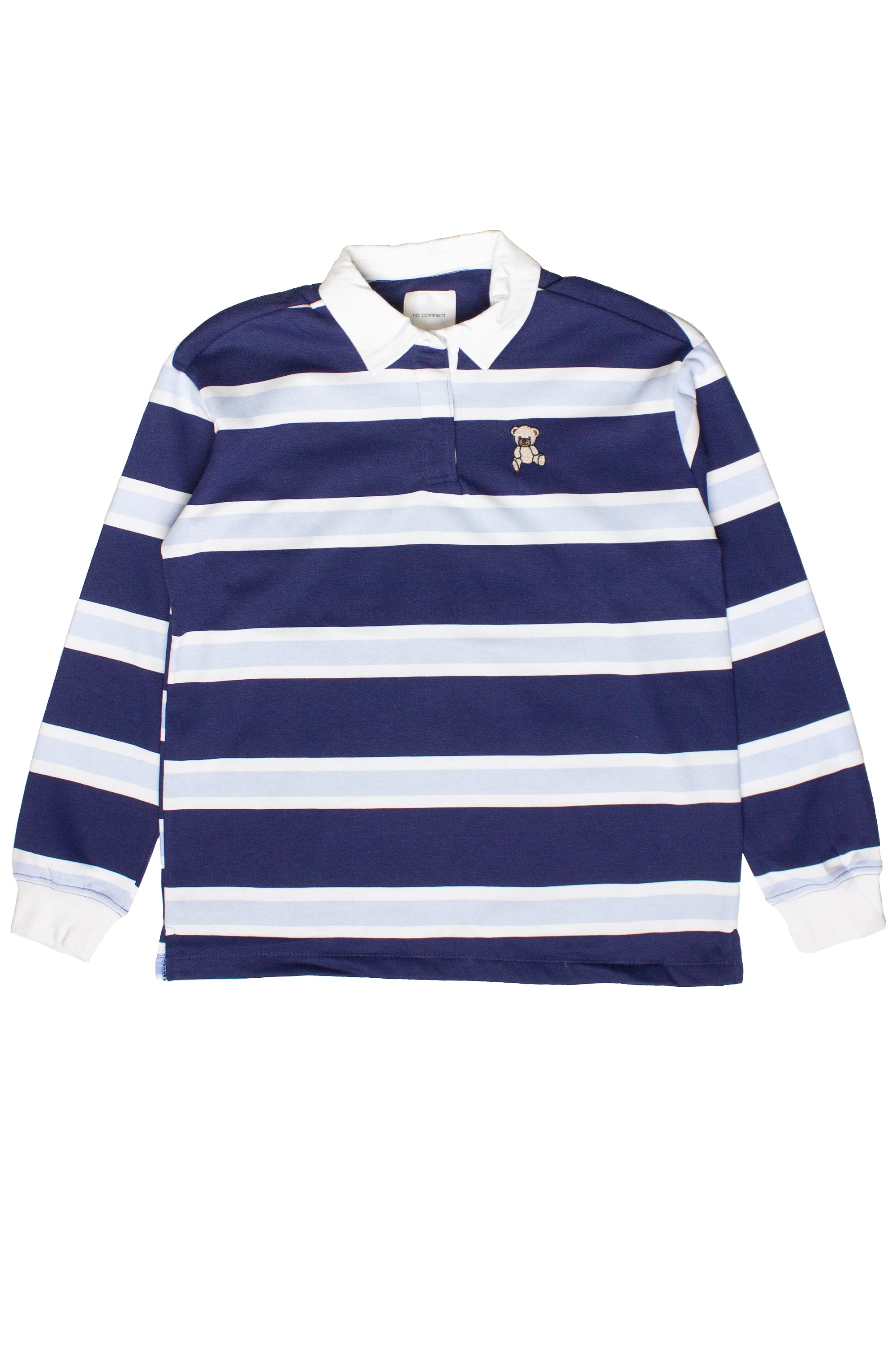 Embroidered Bear Rugby Lightweight Sweatshirt
