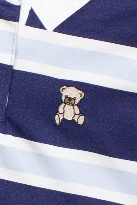 Embroidered Bear Rugby Lightweight Sweatshirt