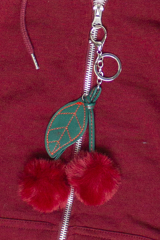 Cherry Charm Sherpa Lined Hoodie