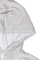 Lightweight Pinstripe Zip Up Hoodie - Sage