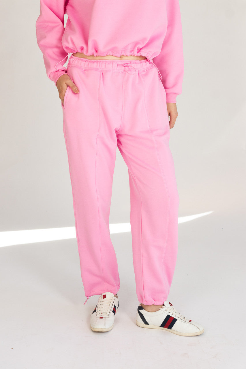 Seamed Drawstring Sweatpants