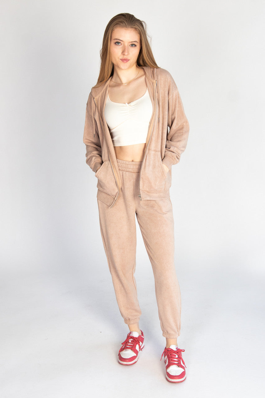 Stone Washed Boyfriend Joggers