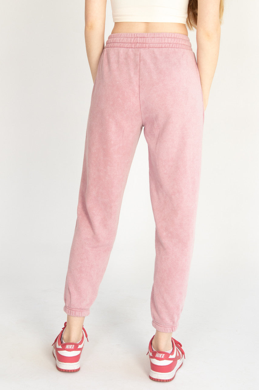 Stone Washed Boyfriend Joggers