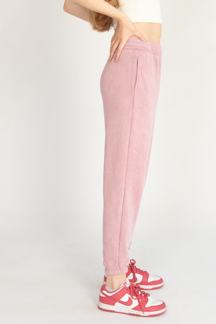 Stone Washed Boyfriend Joggers