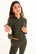 Soft Knit Zip Up Hoodie