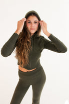 Soft Knit Zip Up Hoodie