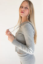 Soft Knit Zip Up Hoodie