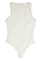White Doubled Layered Tank Bodysuit