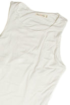 White Doubled Layered Tank Bodysuit