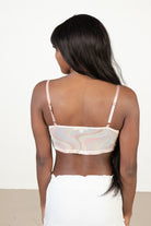 Pink Marble Mesh Bustier