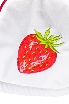 Charm Bikini Top- Red/Berries