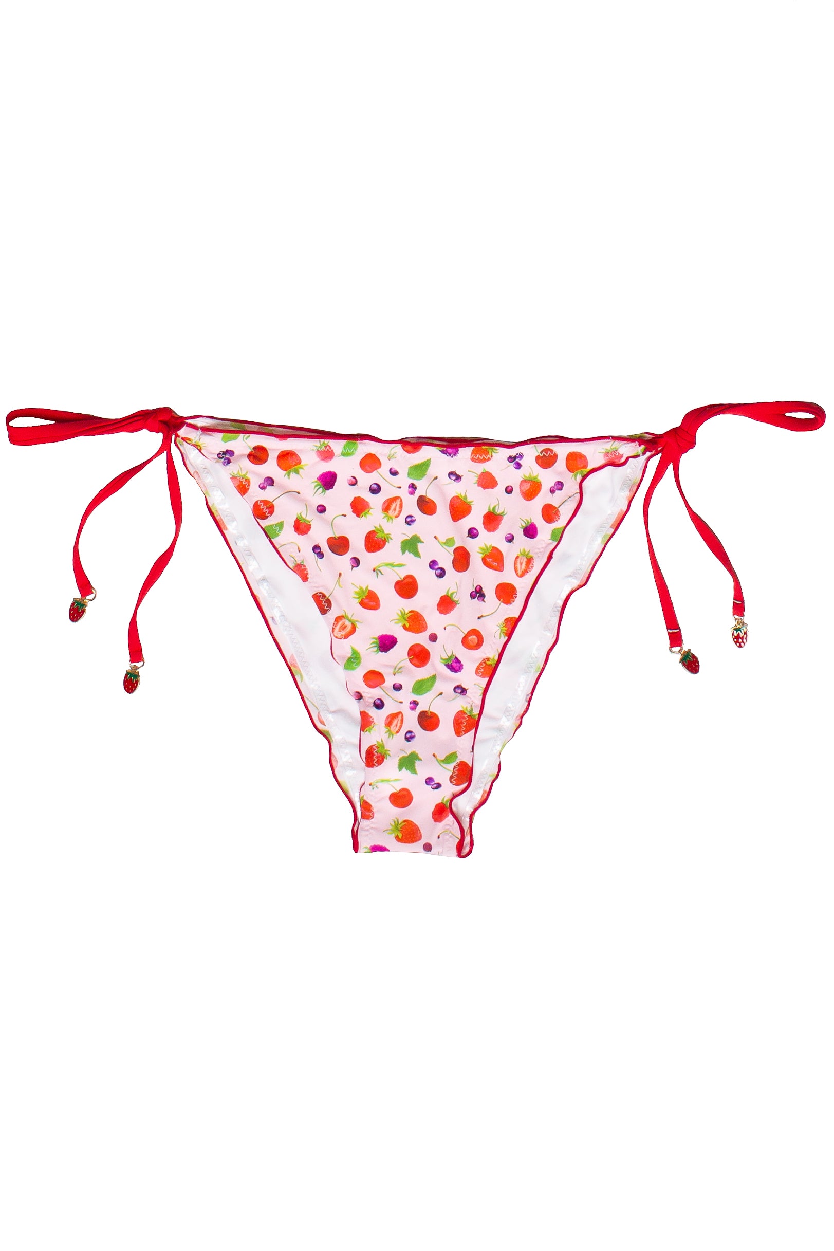 Charm Bikini Bottom - Red/Berries