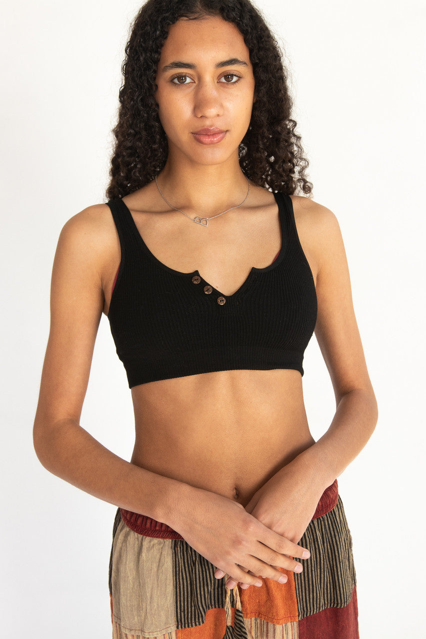 Seamless Henley Bralette 