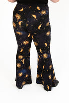 Extended Sizes Celestial Print Bell Bottoms