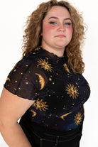Extended Sizes Celestial Mesh Tee