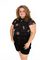 Extended Sizes Celestial Mesh Tee