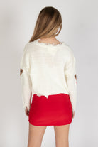 Cozy Bears Distressed Sweater