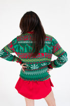 Giraffe by the Tree Christmas Sweater