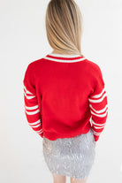 Peppermint Bow Christmas Cardigan