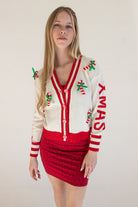 Merry Xmas Candy Cane Cardigan