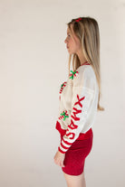 Merry Xmas Candy Cane Cardigan