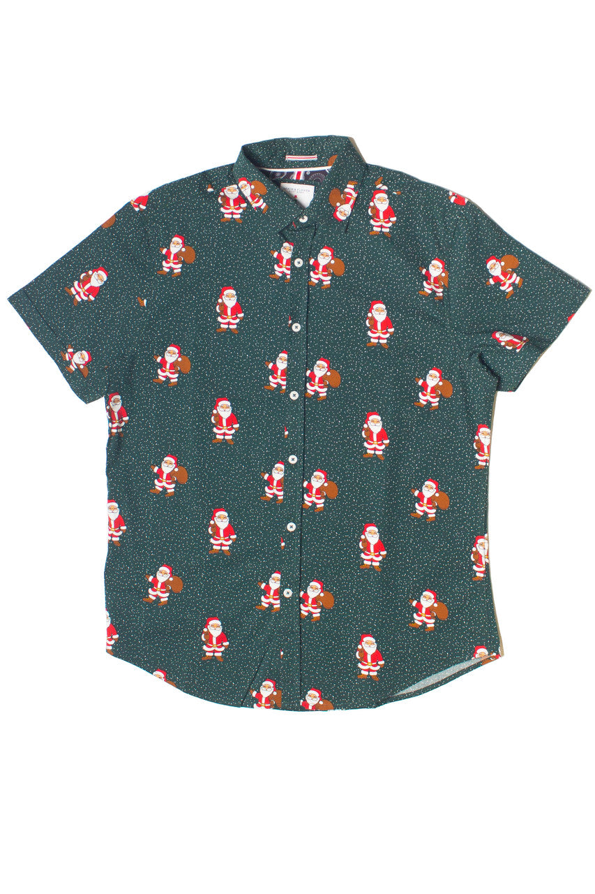Jolly Santa Button Up Shirt