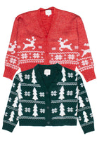 Fair Isle Fuzzy Cardigans