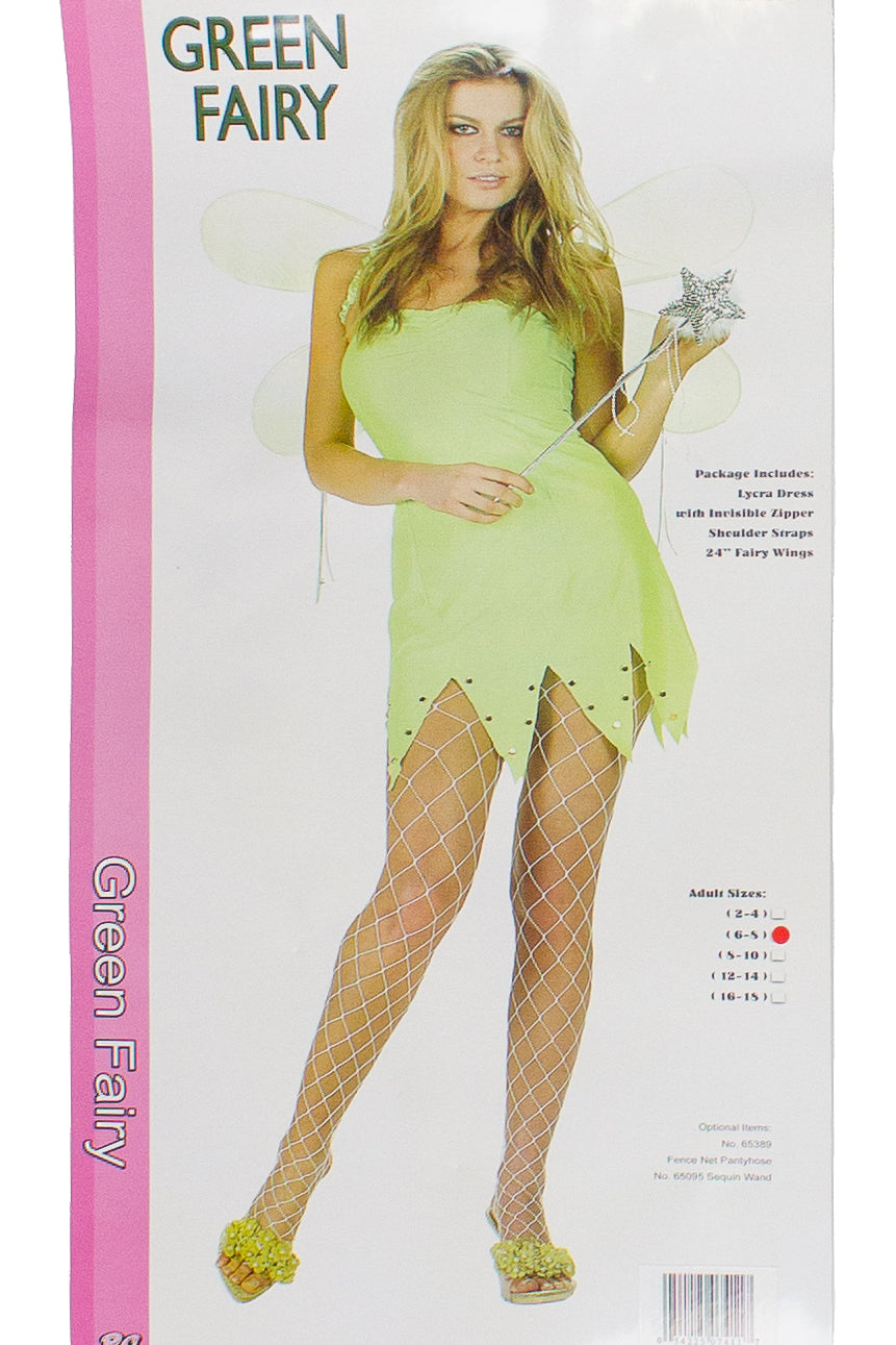 Green Fairy Costume Adult Size 8-10